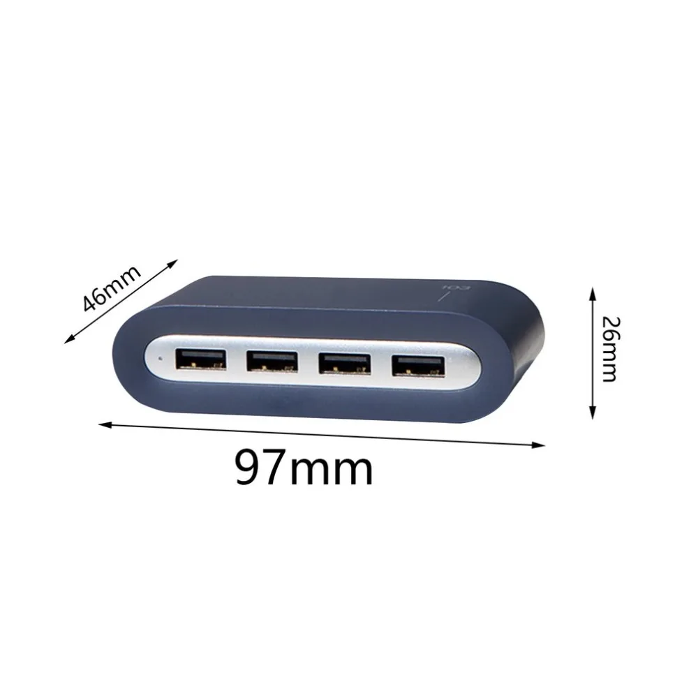4-портовый USB 2,0 концентратор сплиттер 4 в 1 конвертер usb-хаб