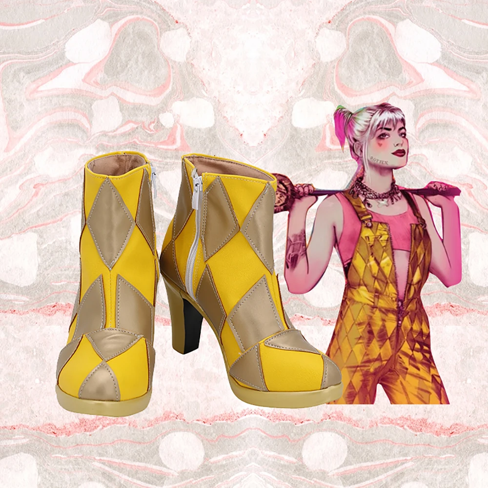 Joker Harley Quinn Boots Cosplay Shoes main image 0