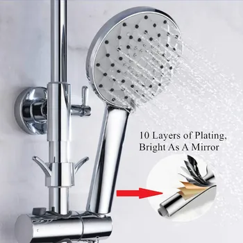 

High Pressure Handheld Shower Head Multi-functions 6 Spray Setting Rain Massage with Spray Modes Hose