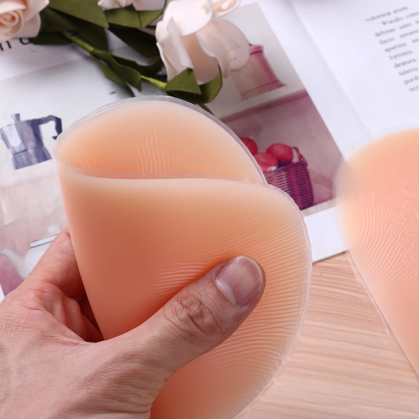 Silicone Butt Pads Insert Push Up Hip Enhancer Reusable Femme Buttock Enhancing Lifter Drop Shape Butt Padding for Women Panties