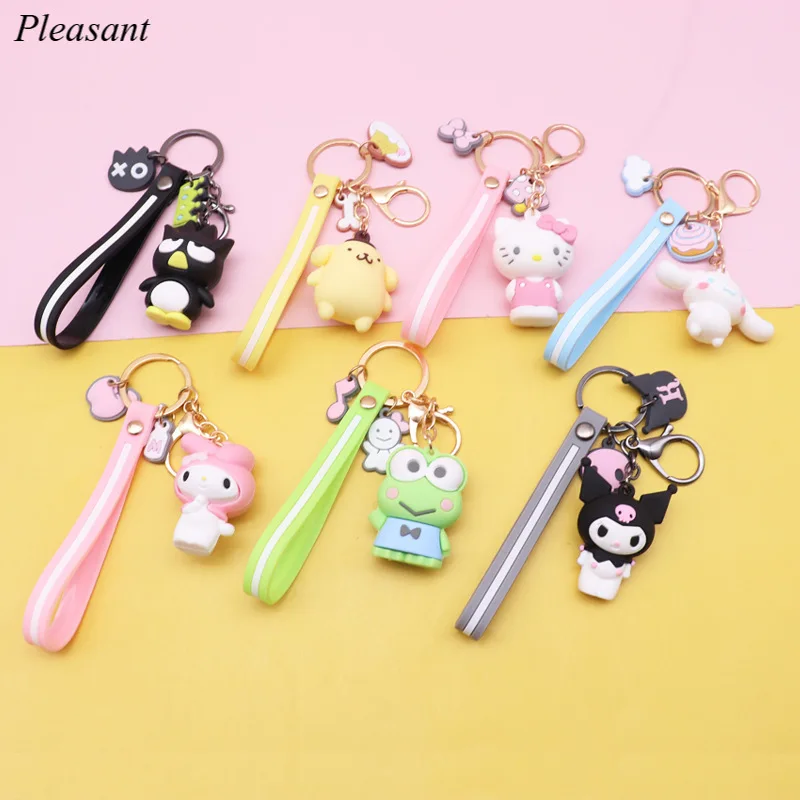 Japanese Cartoon Cat Keychain KT Series Penguin Puppy Pendant Bag Key Jewelry Charm Gift Wholesale | Украшения и аксессуары
