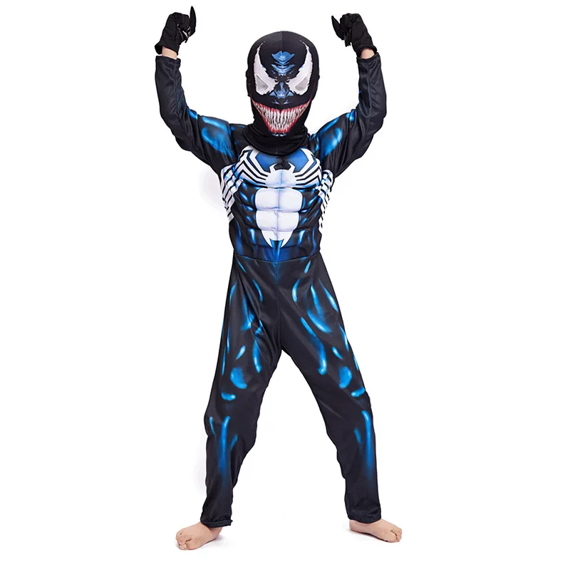 

Kids Venom Cosplay Costume Venom Movie Character Cosplay Superhero Halloween Carnival Fancy Costume Children Halloween Costumes