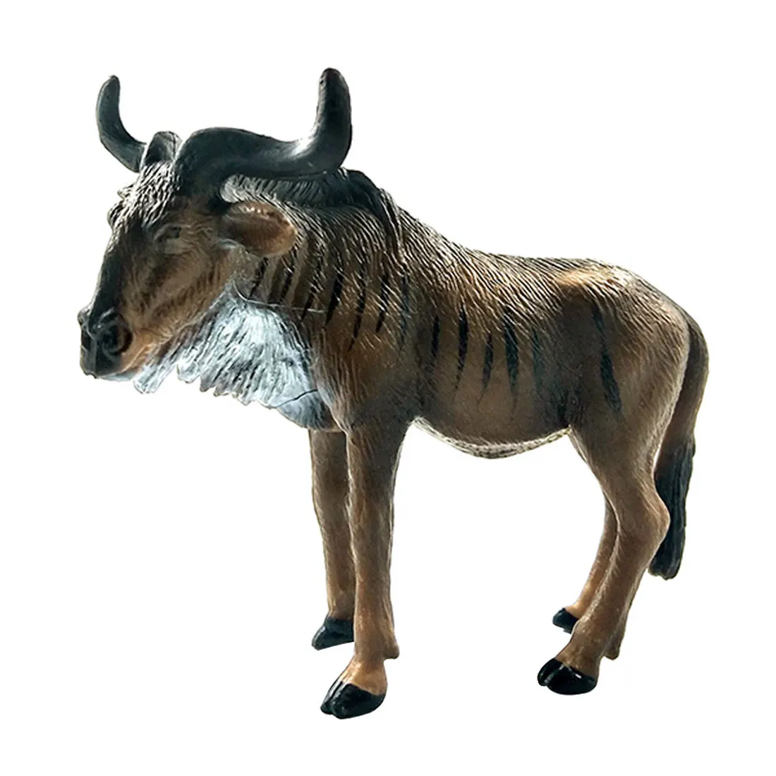 Пересекающиеся продажи модели Африки большой Wildebeest Пластиковые Твердые Детские игрушки украшения подарок