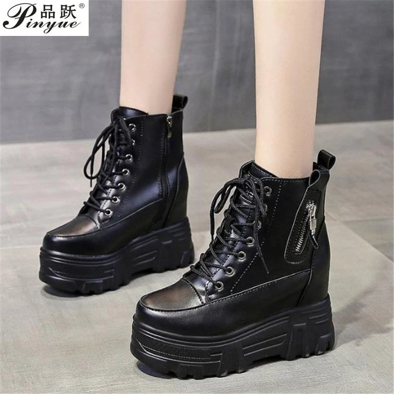 10cm platform boots