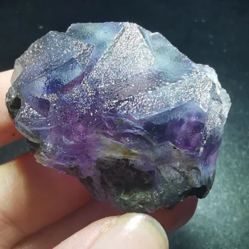 

36.8gNatural rare dream purple fluorite mineral specimen stone and CRYSTAL HEALING CRYSTAL QUARTZ GEM