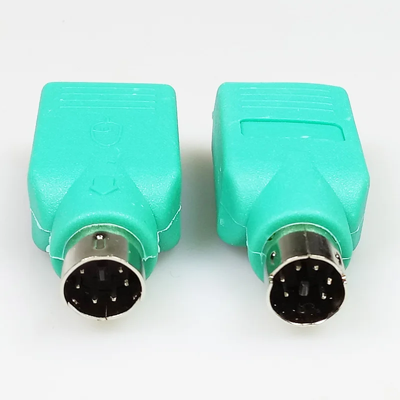 100 шт./лот USB гнездо до 6 контактов Mini DIN штекер PS2 адаптер клавиатура мышь