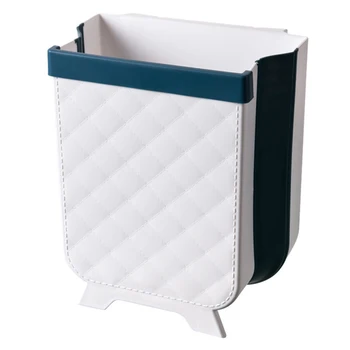 

Hanging Kitchen Trash Can Waste Bins Foldable Collapsible for Cabinet Door Drawer LBShipping