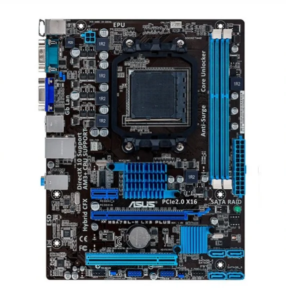 Оригинальная материнская плата ASUS M5A78L-M LX3 PLUS сокет AM3 + DDR3 USB2.0 SATAII 16 ГБ Настольная |