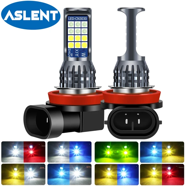 2pcs H8 H11 LED Bulb 9006 HB4 LED Fog Lights 6000K 12V 24V White Yellow  Green Lemon Ice Blue Car Driving lights H16 Auto Lamp - AliExpress