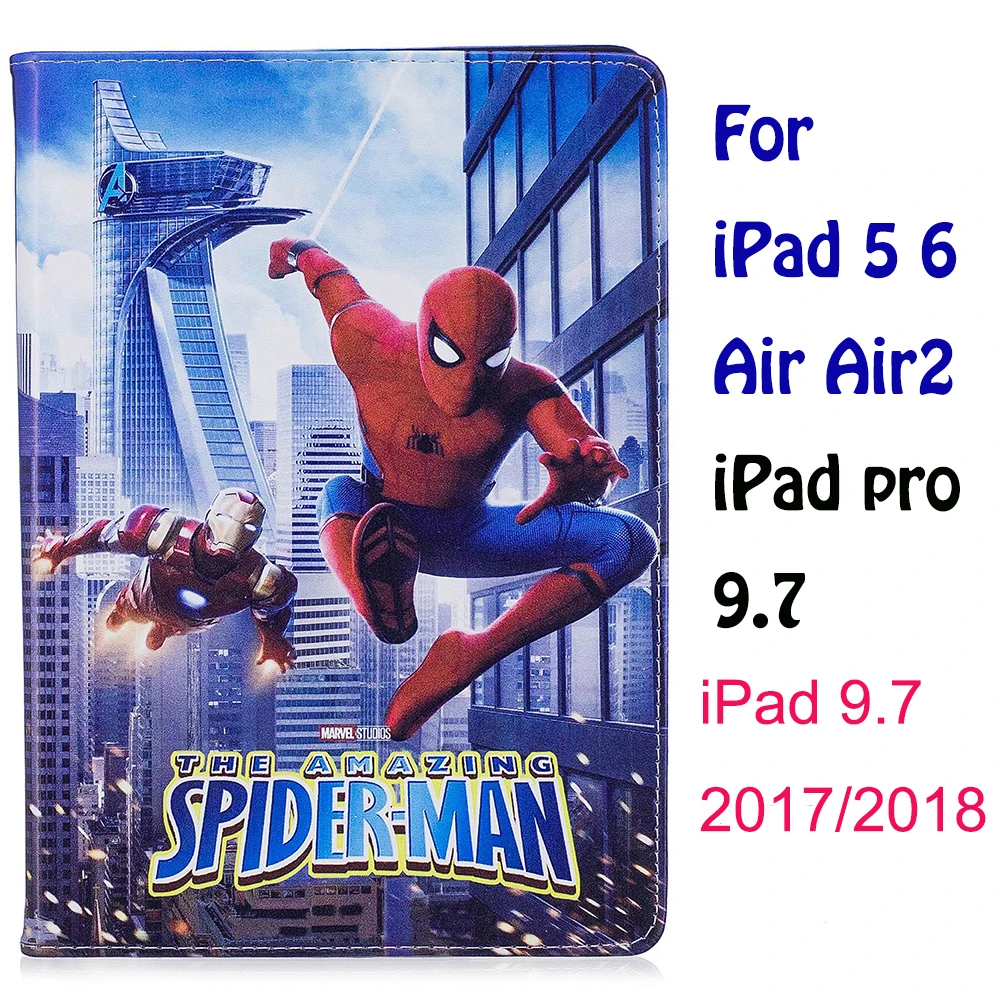 as photo Чехол для ipad 4 air 2 ipad 9,7 ipad mini 1/2/3/4/5 Pro Movie Marvel Мстители эндгейм Тор стенд coque capa Cover - Цвет: as photo