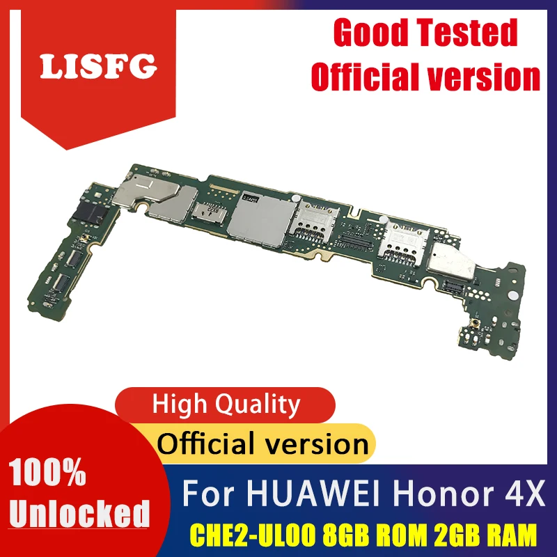 Высококачественная печатная плата для Huawei Honor 4x материнская плата, CHE2-UL00 8 Гб ПЗУ 2 Гб ОЗУ для Huawei Honor 4x логическая основная плата
