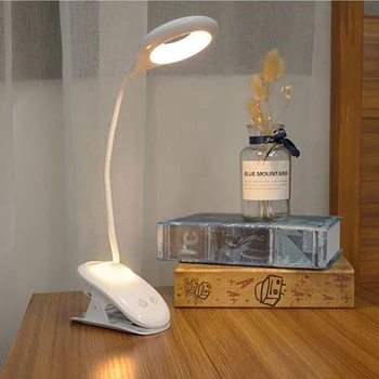 

Zerouno led table lamp dimmable table reading light with night light function kids children clip table desk lights touch control