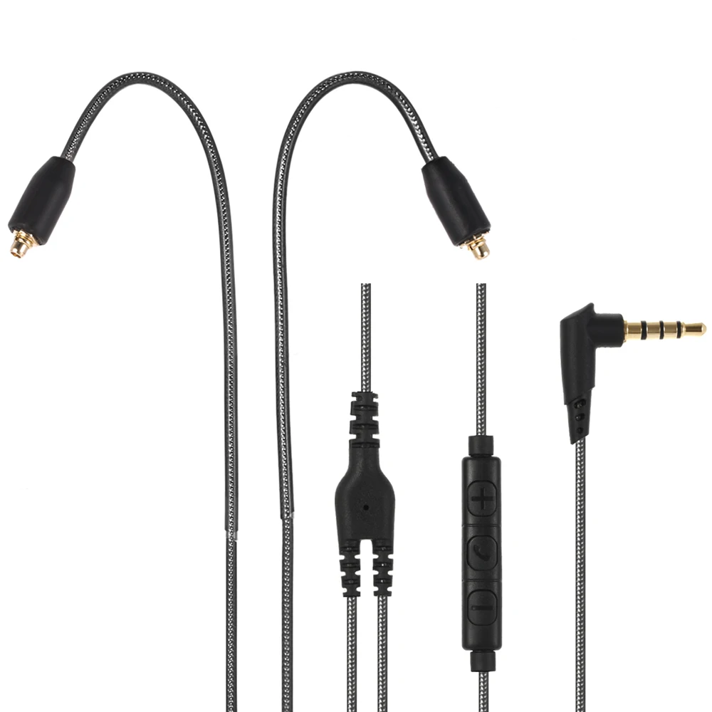 3,5 мм проводные наушники сменный кабель Съемный шнур для наушников с микрофоном разъем MMCX для Shure SE846 UE900 наушники