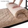 Student dormitory single mattresses warmth Coral fleece  Foldable mats King Queen Twin Full Size bed product ► Photo 2/5