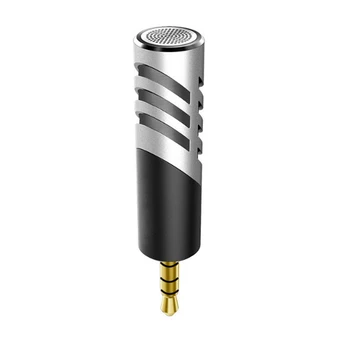 

Stereo Plug And Play 3.5 Mm Jack Professional Universal Adjustable Angle Sound Recording Studio Mini Microphone For Phone Home