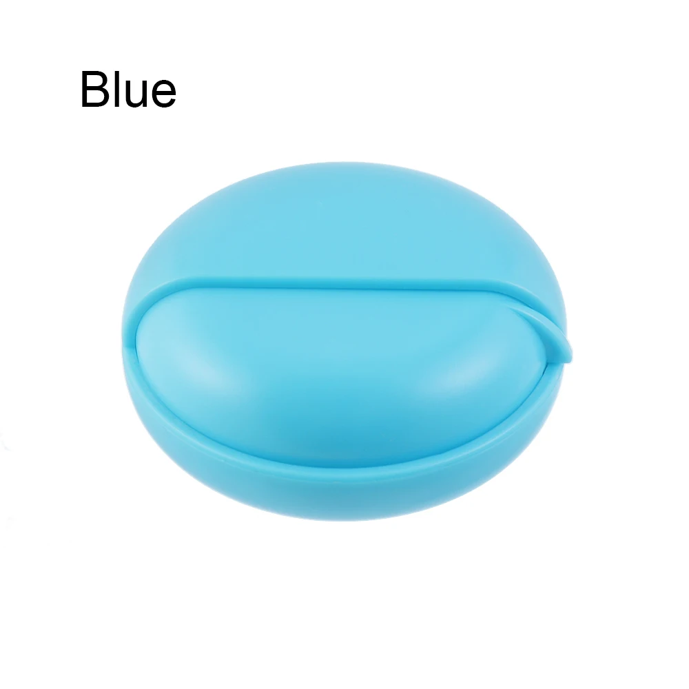 blue 1 шт. Многофункциональный Круглый чехол для наушников, коробка для передачи данных, органайзер для проволочных кабелей, ювелирный защитный чехол для переноски, карман для хранения - Цвет: blue