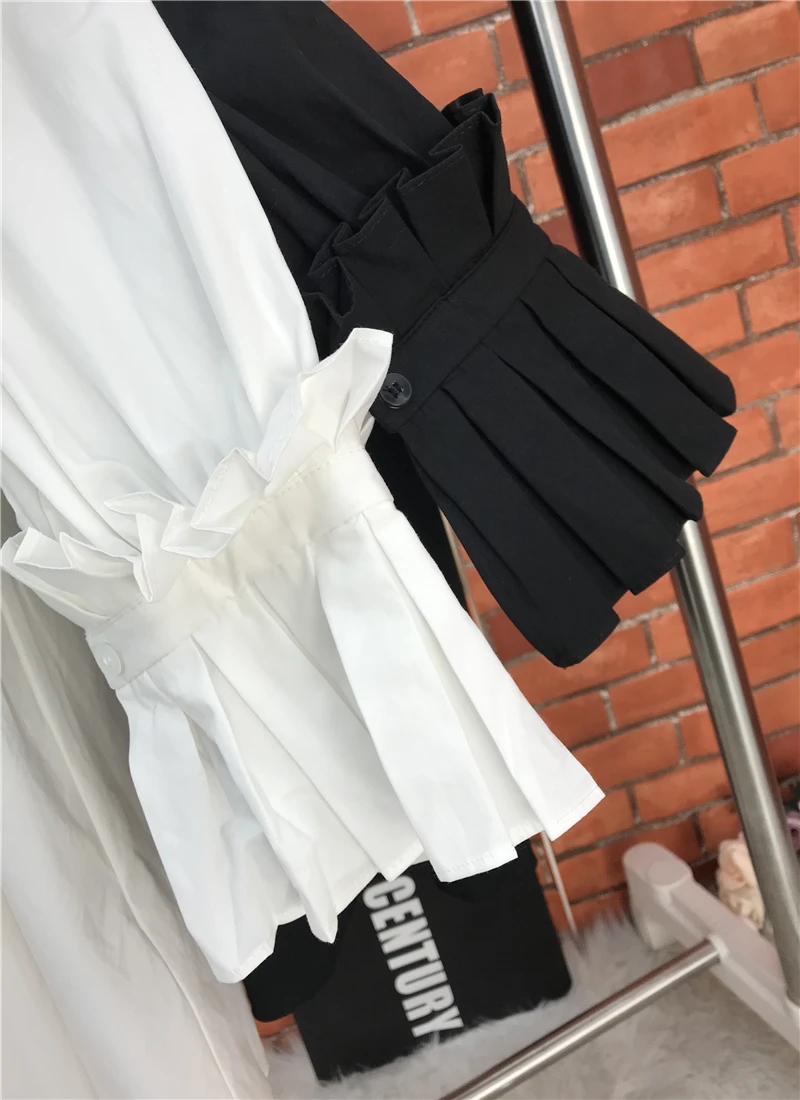 LANMREM French style ruffled collar patchwork