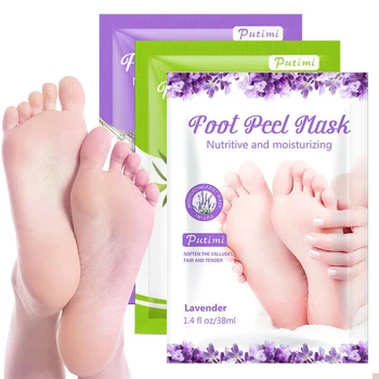 

1/3/5 Pair Silky Feet Lavender Mask Foot Film Moisturizing Exfoliation for Pedicure Remove Dead Skin M2