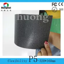 Крытый полноцветный p5 Гибкая Светодиодная панель 320*160 мм светодиодный экранный модуль для внутреннего светодиодного дисплея торговый центр цилиндрическая реклама