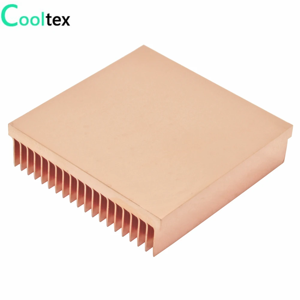 Dissipador de Cobre Puro para Chip Eletrônico Skiving Fin Dissipador de Calor Faça Você Mesmo Led ic Cooling Cooler Oferta Especial - Imagem 2