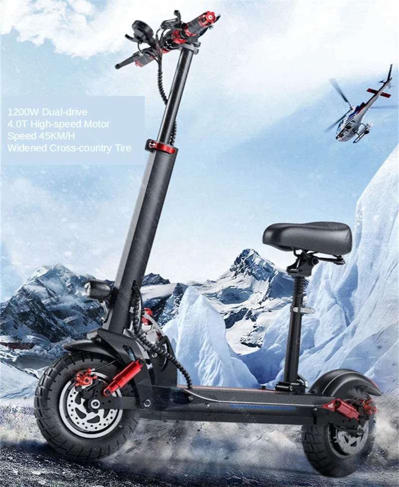 Daibot Off Road Electric Skateboard Foldable Two Wheeled Electric Scooters Dual Motor Electric Scooters Adults 1200W 48V 45KMH (15)