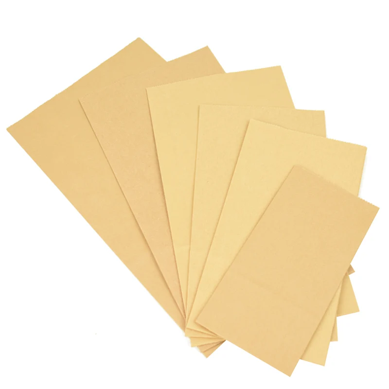 10pcs Kraft Paper Bags Gift Packaging Biscuit Candy Food Cookie Snack read Baking Package Bag Wedding Birthday Party Supplies