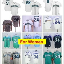 Женская майка Seattle Ken Griffey Jr. Ichiro Suzuki Felix Hernandez James Paxton Edgar Martinez FLEX& Cool Base