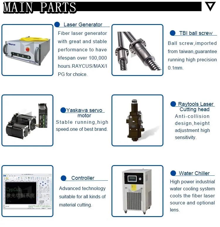 Factory price Precision cutting fiber laser cutting machine with high configurations
