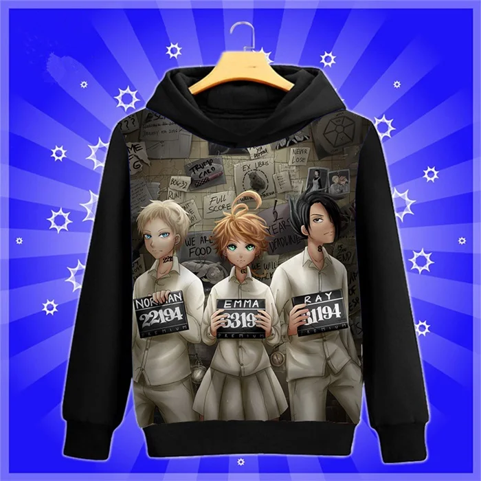 6 Аниме-Толстовка Manga The Promised Neverland Yakusoku no Neverland Norman cosplay Sweatshirt весна-осень мужские и женские пуловеры пальто - Цвет: 6