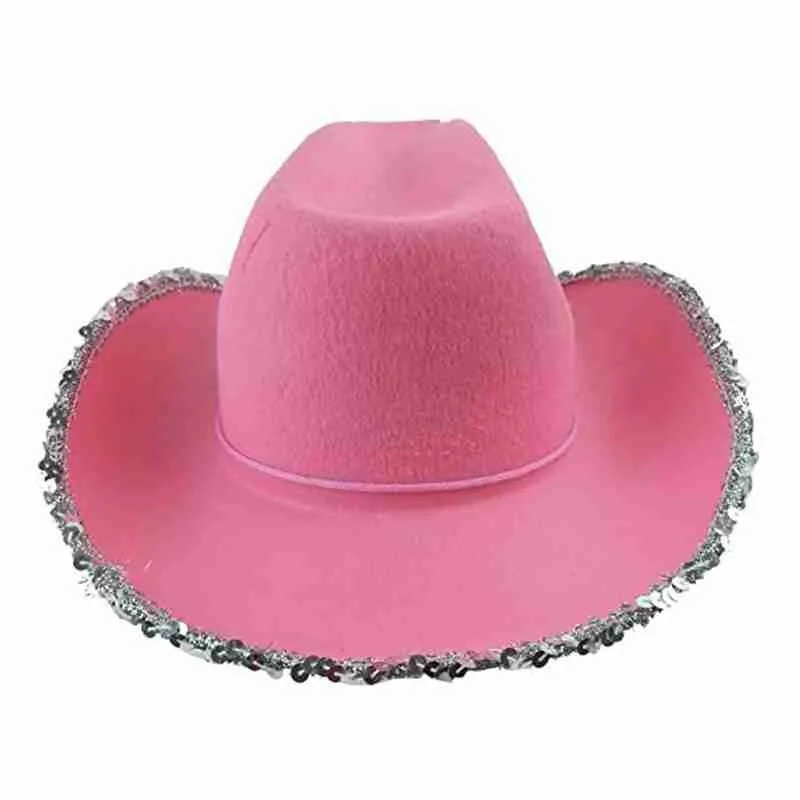 Pink Cowboy Hat for Women Western Tiara Cowgirl Hat For Women Girl Pink Tiara Cowgirl Hat Cowboy Cap