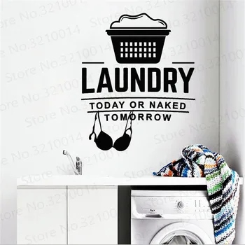 

New Laundry Room Home Decor Wall Sticker Decal Bedroom Vinyl Art Mural PW249