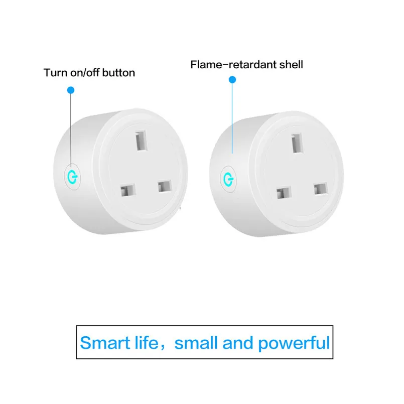 WiFi Smart Socket Remote Control Home Wireless Timer Switch Outlet UK Six Functions Cycle Delayed Intelligent Timing 40AUG2205