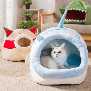 

Pet Cute Cat Dog Bed Sofa Cat Bed Pet Soft Mat Puppy Basket Sleeping Bag Travel High Quality Cotton Equipment Product Supplies