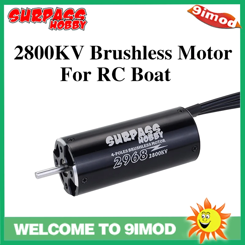 SURPASS HOBBY 2968 2800KV 4 полюсный мм вал бесщеточный водонепроницаемый мотор для 600 800 RC