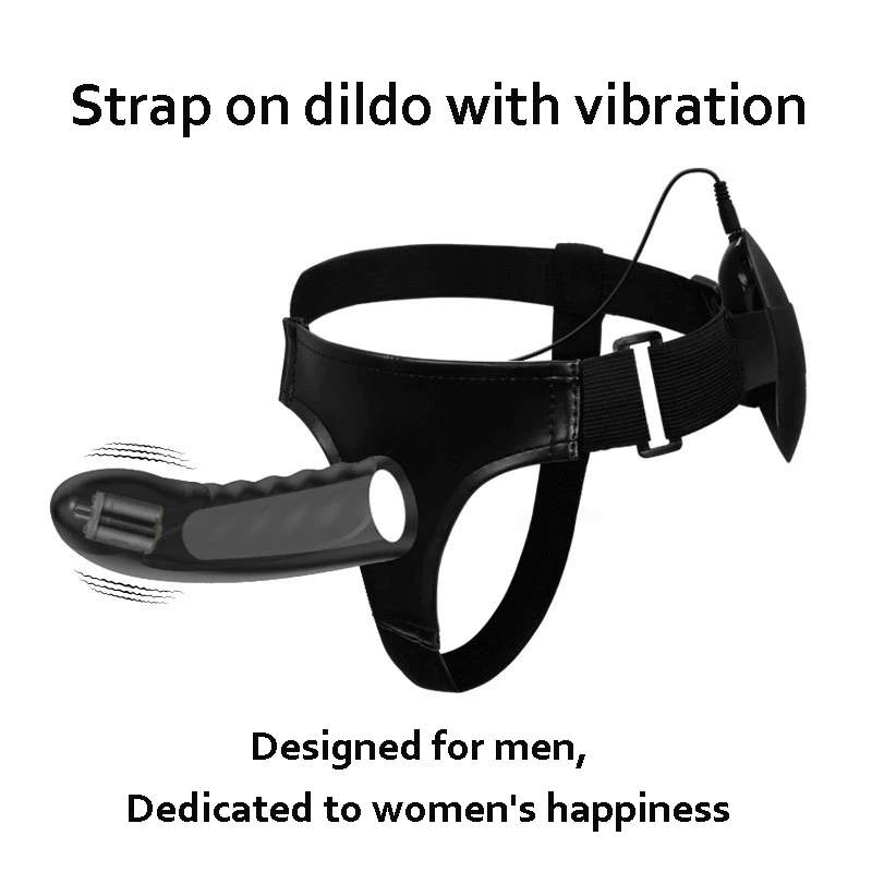 Cpwd Adult Sex Vibrator 10 Speed Vibrating Strap On Harness Dildo Vibrator For Woman Lesbian Sex