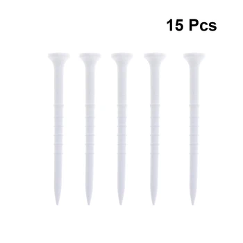 

Pack of 15 Useful Reusable Durable Practical Flexible Golf Scale Tees Practice Accessory Gift for Golfer Training Tool