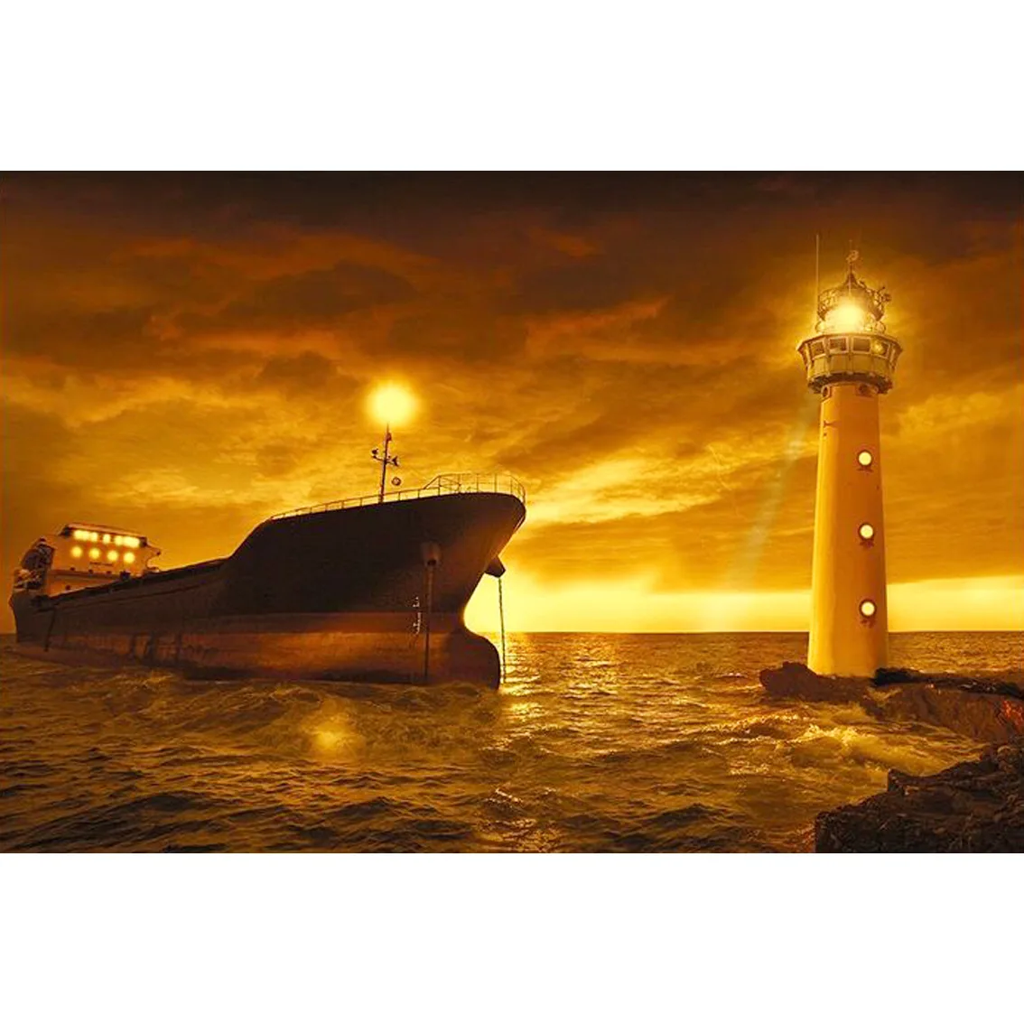 

DIY Diamond Painting 5D Greatoo Lighthouse New Style Resin Full of Crystals Manufacturers Direct Selling Recruitment Agent Large