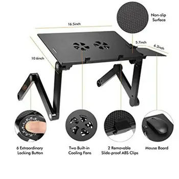 

Portable Laptop Stand/Desk/Table/Tray Notebook Cooling Fan with Mouse holder AU