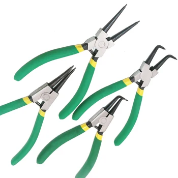 

External internal with straight bent handle stick plastic circlip pliers spring installation and removal with