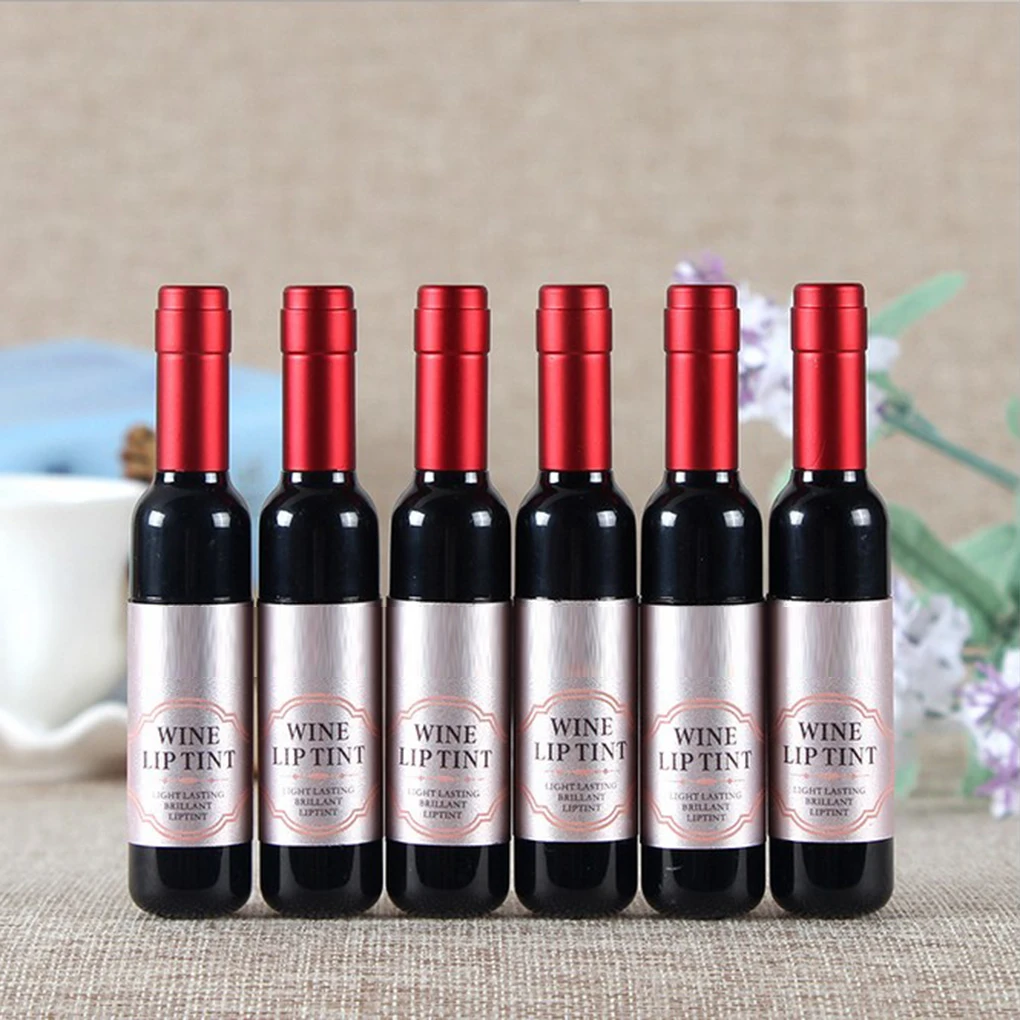 Red Wine Bottle Lips Makeup Moisturizer Long Lasting Lip Gloss Matte Liquid Lipstick Waterproof Lip Tint Red Wine Bottle Lips Makeup Moisturizer Long Lasting Lip Gloss Matte Liquid Lipstick Waterproof Lip Tint