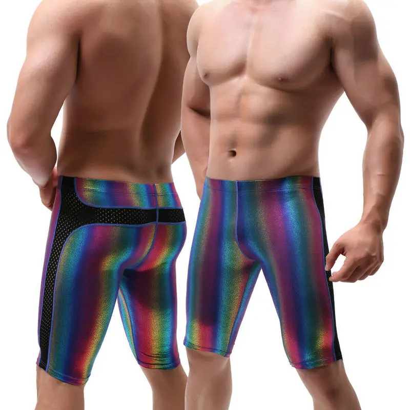 Sexy Mens Underwear men underwear Rainbow Boxer Briefs Thongs Shorts Jumpsuits Tank Tops Slim Fitness Undershirts Open Butt Underpants Pajamas