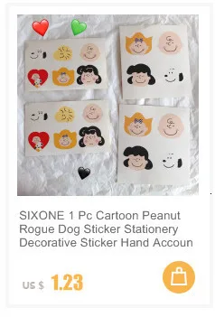 SIXONE 4 шт. Ins милый лаконичный стикер Клейкая наклейка бумажный пакет многоцветная декоративная наклейка реквизит для фотосессии DIY канцелярские наклейки