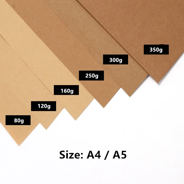 A4 Brown Kraft Paper Cardboard  Cardboard Paper High Quality - 10 Pcs A4  Kraft Paper - Aliexpress