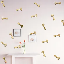 Funlife напрямую от производителя продажи детской комнаты украшения наклейки на стену с мотивами из мультфильмов ключ зеркало стикер MM026