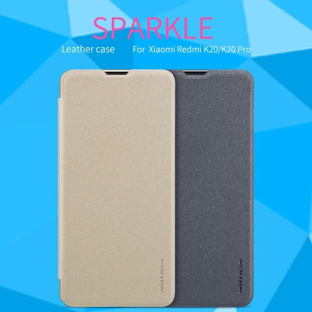 For xiaomi mi 9T/9T Pro Global Version NILLKIN Sparkle откидной Чехол из искусственной кожи чехол для