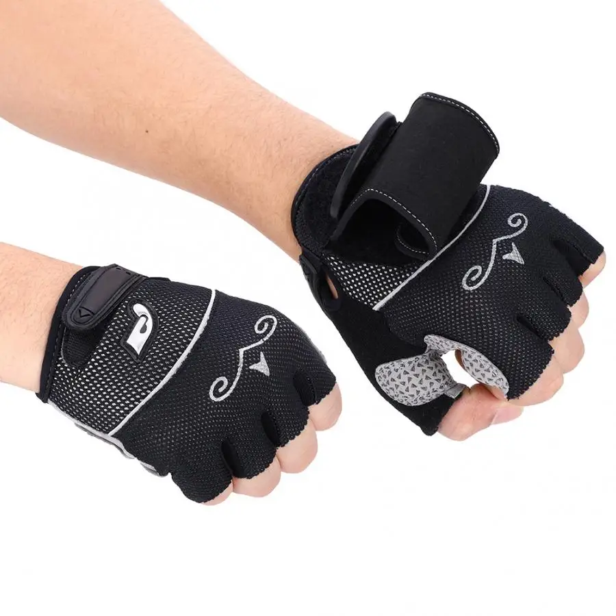 Противоударные мотоциклетные перчатки с полупальцами с защитным зеркалом заднего вида, уличные Аксессуары для велосипеда для велоспорта