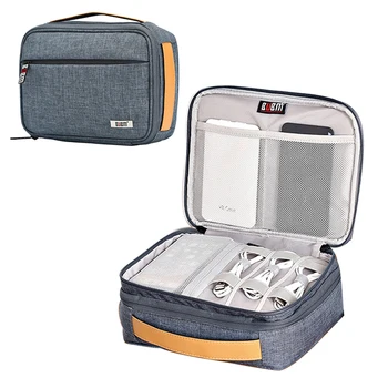 

Travel Electronic Cable Organizer Bag For USB Data Charging Earphone Organiser Case Large Portable Nylon Ziplock Bags