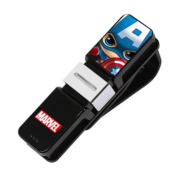 

E-FOUR Cartoon lasses Holders for Car Sun Visor Double-Ends Clip and 360 Degree Rotational Car Glasses Holder with Ticket Card