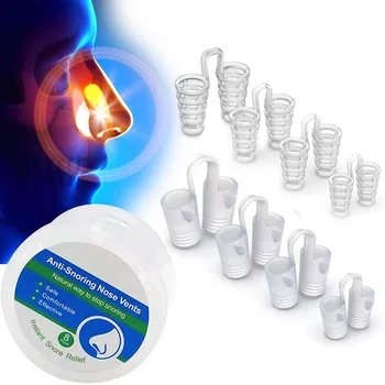 

Wholesale Pro Silicone Anti Snoring Nose Clip Device Relieve Snoring Stop Snoring Health Care Sleeping Aid Device For Men Woman