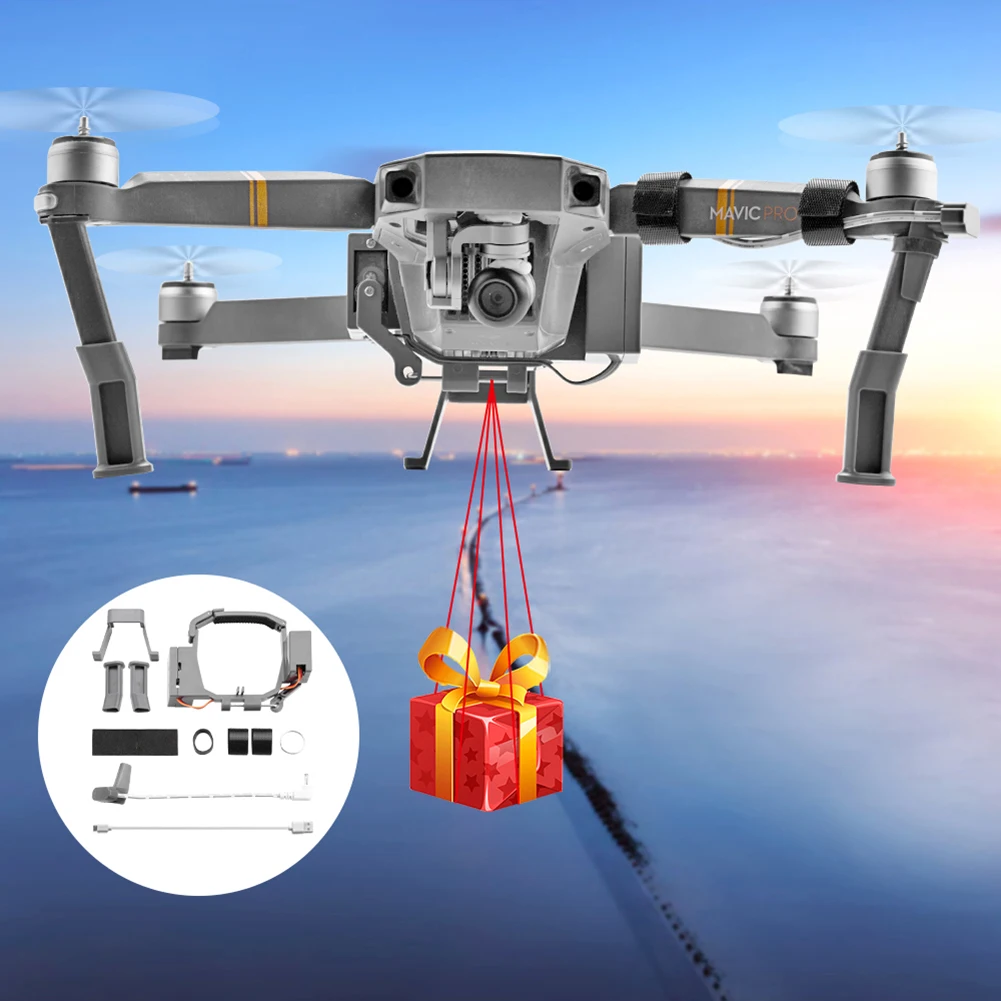 

Remote Thrower for DJI Mavic 2 Pro Zoom Fishing Bait Delivery Parabolic Air-Dropping System Battery Drone Quadcopter Accessories